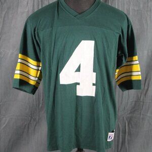 Green Bay Packers Shirt (VTG) - Breet Favre 4 by Logo 7- Men's XL